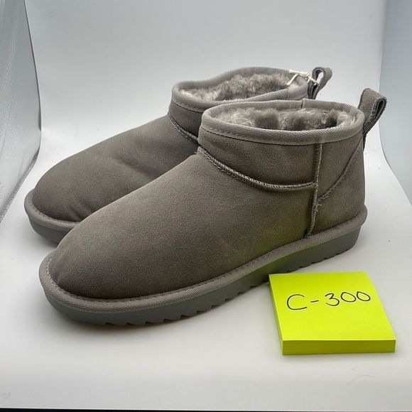 CUSHIONAIRE Women's COZY pull on boot +Memory Foam SIZE 8.5 GREY - Picture 3 of 7